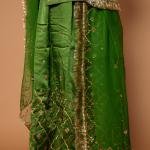 Forest Green Sikhiya Work Rajputi Poshak Set (Unstitched) | Traditional Real Work, Bamber Satin | Jaipurio Ethnic Wear